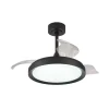 LED-takvifte Mistral Mini svart DC stille Ø91cm CCT