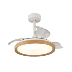 LED-takvifte Mistral Mini tre DC stille Ø 91 cm CCT