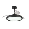 LED-takvifte Mistral, svart, DC stillegående Ø 106 cm CCT