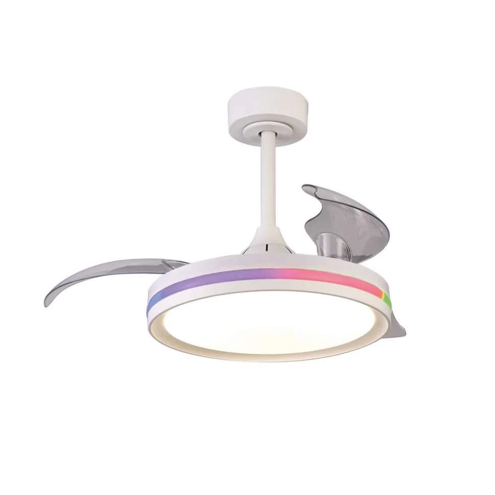 LED-takvifte North hvit DC stille Ø 91 cm CCT RGB