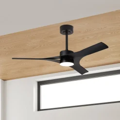 LED-takvifte Thai svart DC-motor stillegående Ø 122 cm CCT