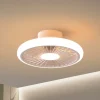 LED-takvifte Turbo, hvit, DC stille Ø 51 cm CCT