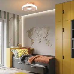 LED-takvifte Turbo, hvit, DC stille Ø 51 cm CCT