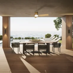 LED-takvifte Ushuaia tre DC stille Ø 134 cm CCT