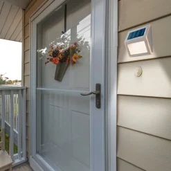 LED-utendørs vegglampe 5282104, stål, sett med 4, IP44