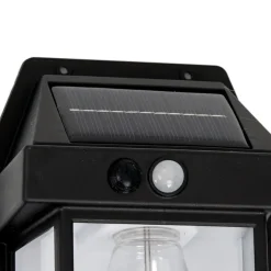 LED-utendørs vegglampe Filo, plast, svart, IP44