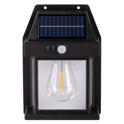 LED-utendørs vegglampe Mira, sensor, svart, sett med 2 stk. IP44