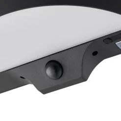 LED-utendørs vegglampe Monay Round, svart, IP44