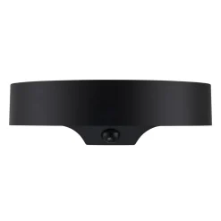 LED-utendørs vegglampe Monay Round, svart, IP44