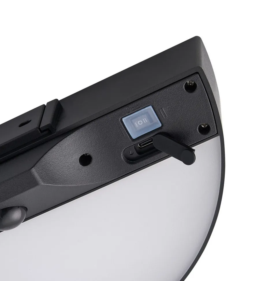 LED-utendørs vegglampe Monay Round, svart, IP44