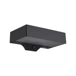 LED-utendørs vegglampe Monay Square, svart, IP44