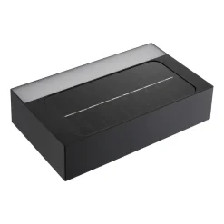 LED-utendørs vegglampe Monay Square, svart, IP44