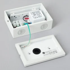 LED-utevegglampe Henor i hvitt, 4 lys