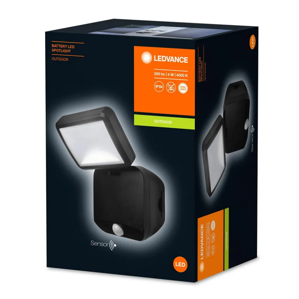 LEDVANCE Battery LED Spotlight utendørs vegglampe 1 lyskilde