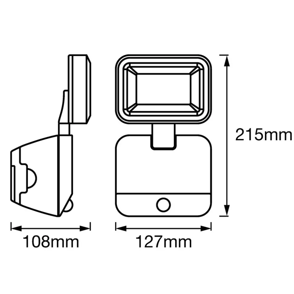 LEDVANCE Battery LED Spotlight utendørs vegglampe 1 lyskilde