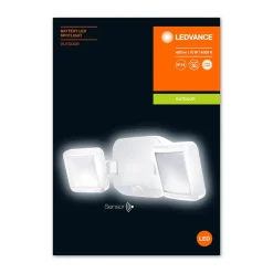 LEDVANCE Battery Spotlight Utendørs vegg 2 lyskilder hvit