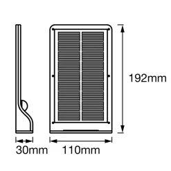 LEDVANCE DoorLED LED-solcelle-vegglampe hvit