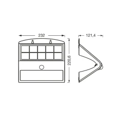 LEDVANCE Endura Flood sommerfugl med solcellesensor 8 W
