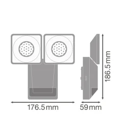 LEDVANCE Endura Pro Spot Sensor LED-spot 16 W grå