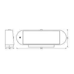 LEDVANCE Endura Style Solar Oval vegglampe 4 000 K