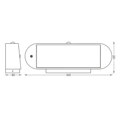 LEDVANCE Endura Style Solar Oval vegglampe 3 000 K