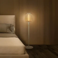 LEDVANCE gulvlampe Decor Stick E27, høyde 78 cm, beige