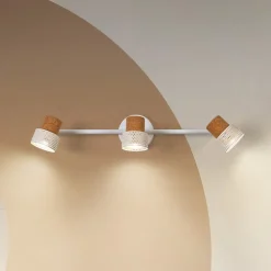 LEDVANCE LED takspot Cork, GU10, 3-lys, lang, hvit