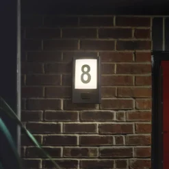 LEDVANCE LED utendørs vegglampe Endura Style, mørkegrå, sensor