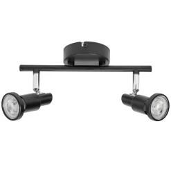 LEDVANCE LED-takspotlight GU10, to-lys, svart