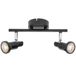 LEDVANCE LED-takspotlight GU10, to-lys, svart