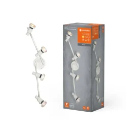 LEDVANCE LED-takspotlight GU10, fireflammet, hvit