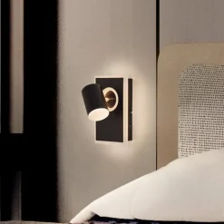 LEDVANCE Mars LED-veggspotlight, 2-lys, 1 spot, svart