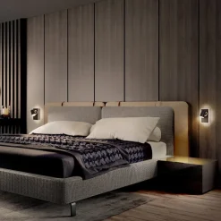 LEDVANCE Mars LED-veggspotlight, 2-lys, 1 spot, svart