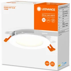 LEDVANCE Recess Slim LED-innbyggingslampe Ø12cm 4000K