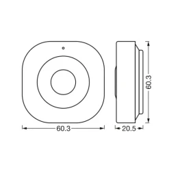 LEDVANCE SMART+ Bevegelsessensor, WiFi, med oppladbart batteri