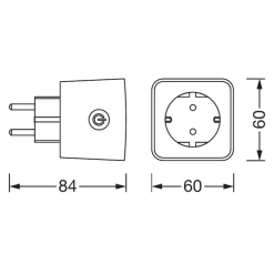 LEDVANCE SMART+ Bluetooth-nattlys med plugg EU