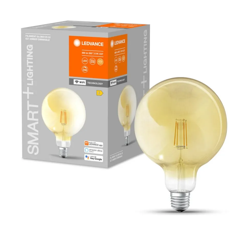 LEDVANCE SMART+ WiFi filament globe E27 6W 2 400 K