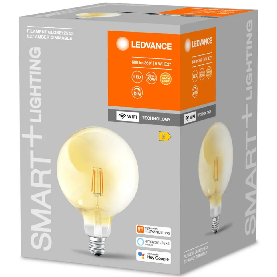 LEDVANCE SMART+ WiFi filament globe E27 6W 2 400 K