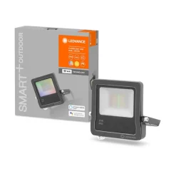 LEDVANCE SMART+ WiFi Floodlight, RGBW, grå, 20W