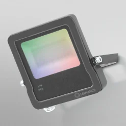 LEDVANCE SMART+ WiFi Floodlight, RGBW, grå, 30W