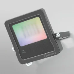 LEDVANCE SMART+ WiFi Floodlight, RGBW, grå, 10W