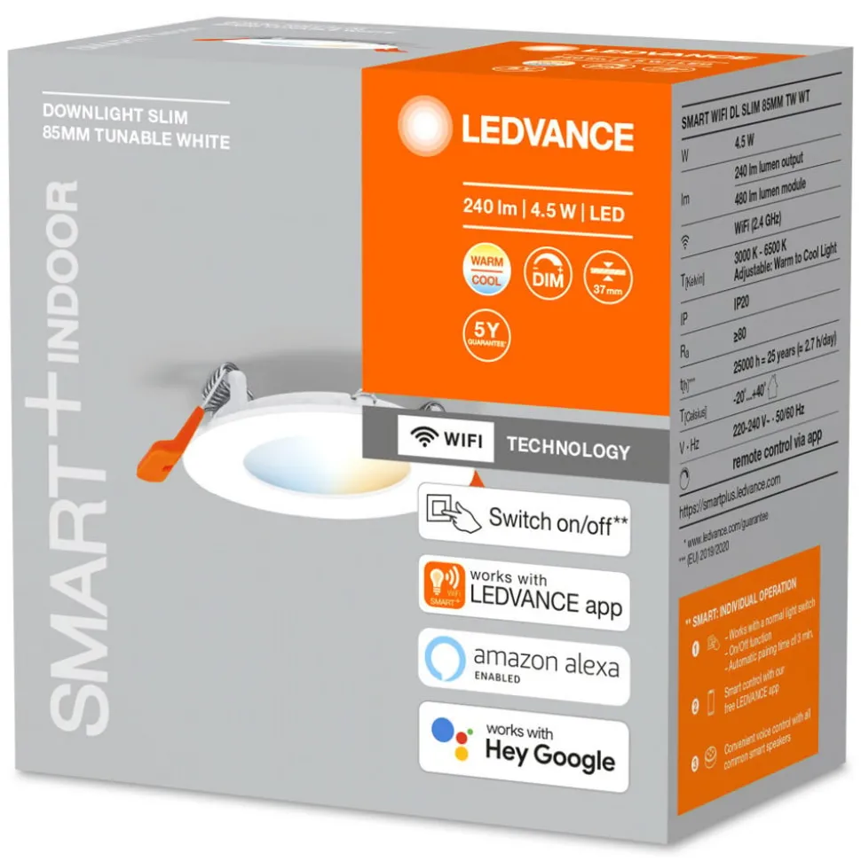 LEDVANCE SMART+ WiFi Orbis Downlight slim Ø 8,5 cm