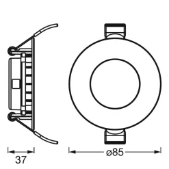 LEDVANCE SMART+ WiFi Orbis Downlight slim Ø 8,5 cm