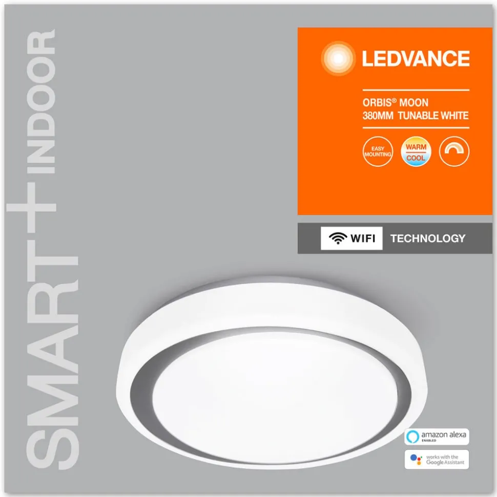 LEDVANCE SMART+ WiFi Orbis Moon CCT 38 cm grå