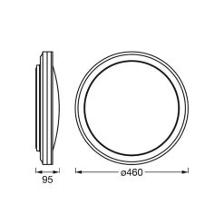 LEDVANCE SMART+ WiFi Orbis Circle CCT RGB svart
