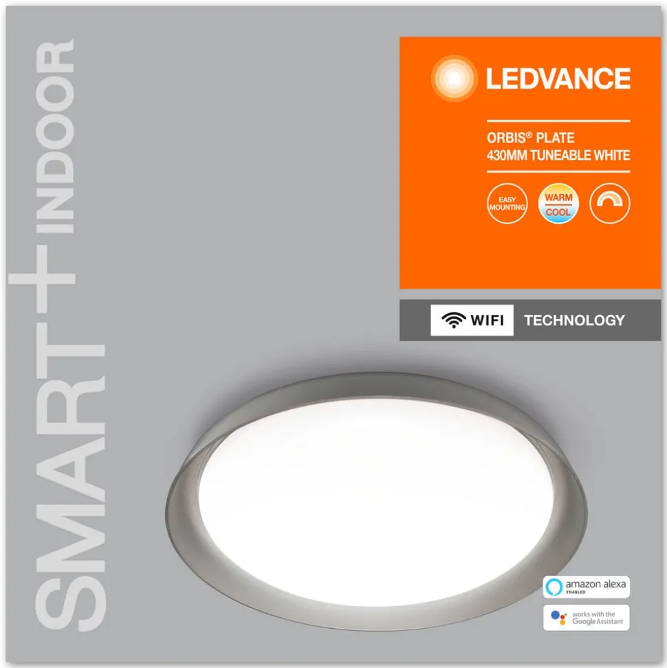LEDVANCE SMART+ WiFi Orbis Plate CCT 43 cm grå