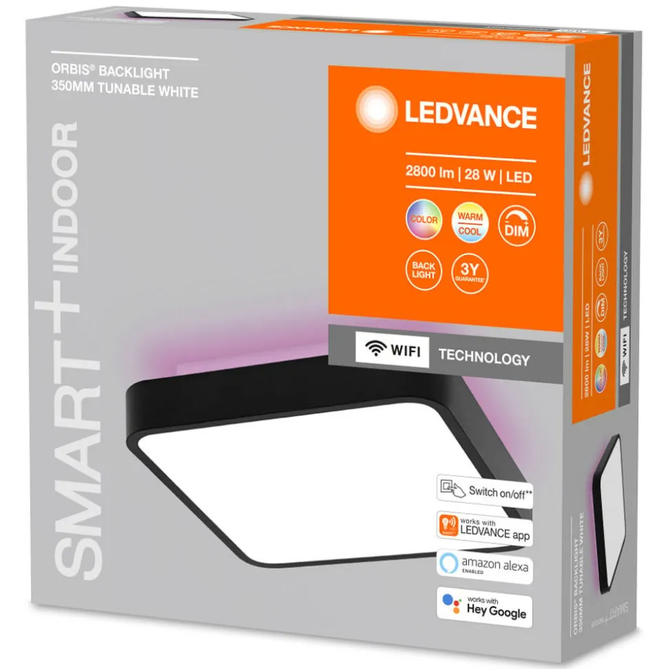 LEDVANCE SMART+ WiFi Orbis Backlight svart 35x35