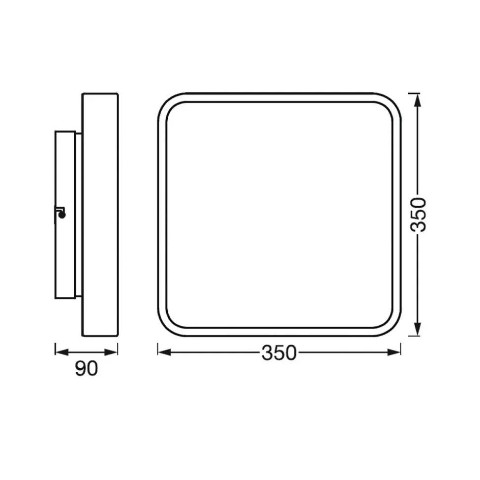 LEDVANCE SMART+ WiFi Orbis Backlight svart 35x35