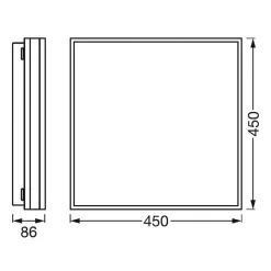 LEDVANCE SMART+ WiFi Orbis-magnet, hvit, 45x45cm