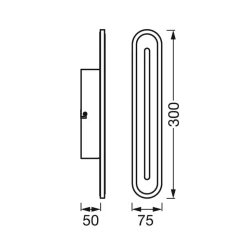 LEDVANCE SMART+ WiFi Orbis Badekarvegg 30 cm hvit